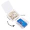 40 Pieces Hypoallergenic Stud Earring with Loop Rectangle Earring with Ear Nut 0.8mm Pin Stainless Steel Earring Posts for DIY Earrings Jewelry Making